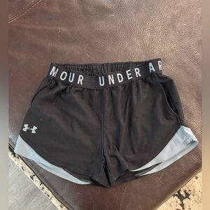 Under Armour shorts.